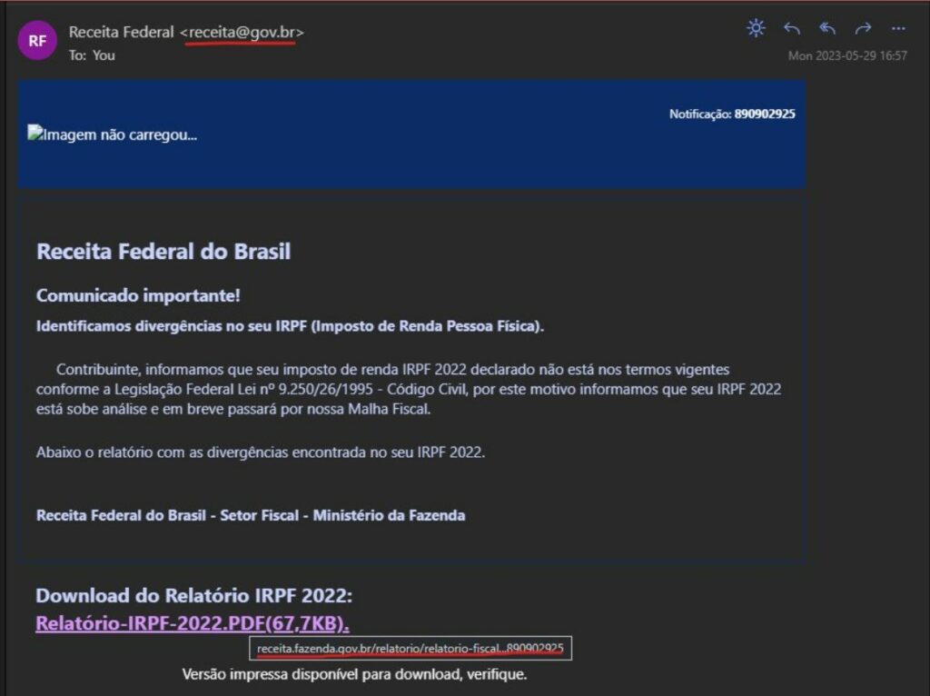 Ir Receita Alerta Para Golpe Com E Mail Falso Do Governo Sobre Erro Na Declaração Gazeta Mineira 5041